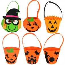 Halloween Candy Buckets with Handle 