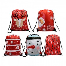 Christmas Drawstring Backpacks 