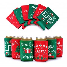 CHRISTMAS NEOPRENE CAN COOLER 