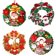 CHRISTMAS 40CM GLITTERING PAPER WREATH 