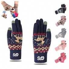 WINTER KNITTED TOUCHSCREEN GLOVES