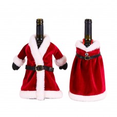 CHRISTMAS COAT WINE BOTTLE COVER 