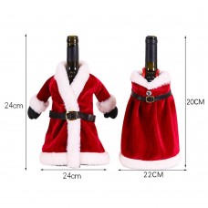 CHRISTMAS COAT WINE BOTTLE COVER 