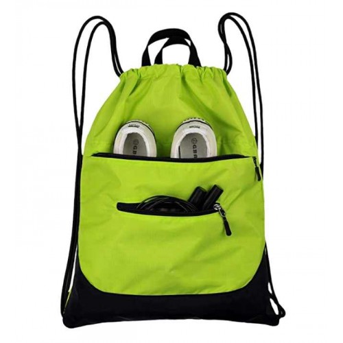 SPORT DRAWSTRING BACKPACK WITH SHOE POCKET
