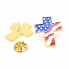 Metal Cross Lapel Pin Badges for Christian