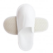 Plush linen slippers 