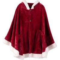 Sherpa Hooded Poncho Blanket