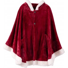 Sherpa Hooded Poncho Blanket 