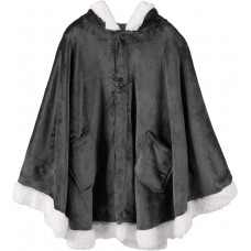 Sherpa Hooded Poncho Blanket 