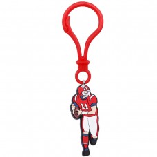 PVC American Football Cartoon Keychain 