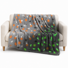 Glow-in-the-Dark Flannel Throw 
