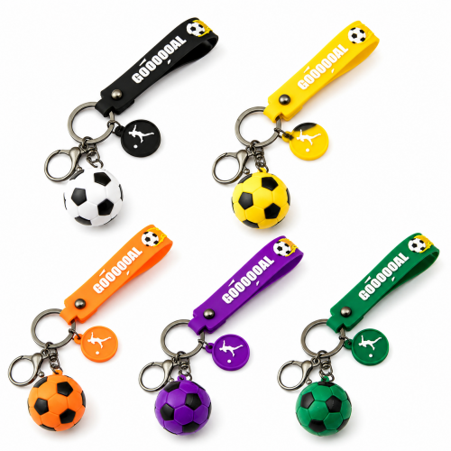 Mini Soccer Ball Keychain