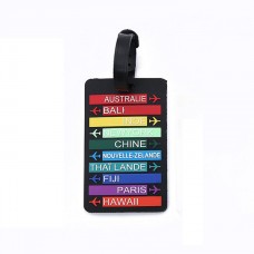 Rainbow PVC Luggage Tag