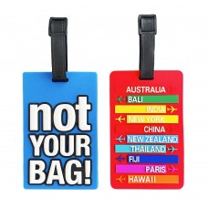 Rainbow PVC Luggage Tag 