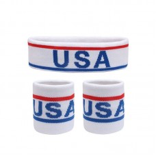 America 250 Patriotic Headband & Wristband Set 