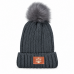 Faux-Fur Pom Knit Beanie