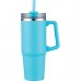 30 oz Insulated Tumbler w/ Handle & Straw