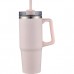 30 oz Insulated Tumbler w/ Handle & Straw