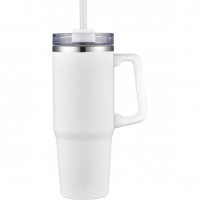 30 oz Insulated Tumbler w/ Handle & Straw