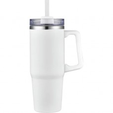 30 oz Insulated Tumbler w/ Handle & Straw 
