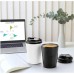 12 oz Coffee Tumbler Vacuum Insulated w/ Flip Lid