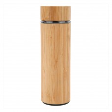 16 oz Eco Bamboo Bottle Natural Wooden Finish 