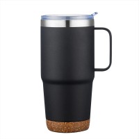 24 oz Travel Desk Mug w/ Anti-Slip Cork Base