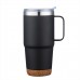 24 oz Travel Desk Mug w/ Anti-Slip Cork Base