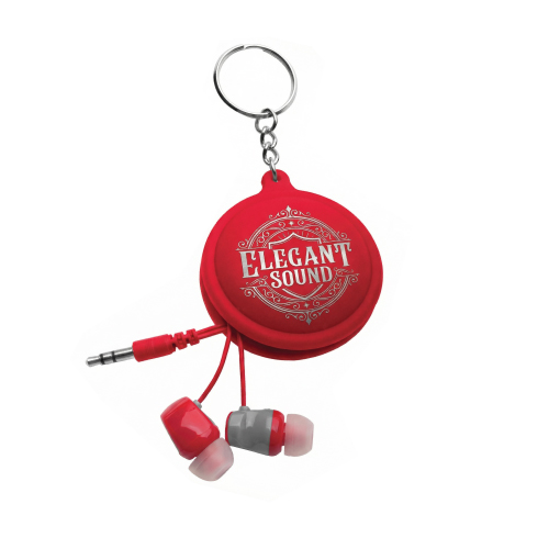 Silicone Earbud Holder Keyring