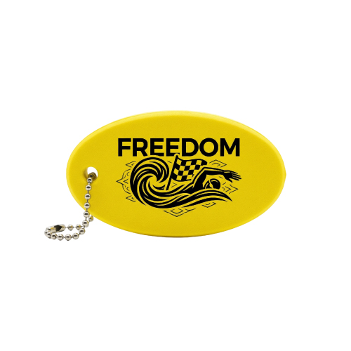 Oval Floating Keychain