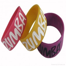 1" Wide Silicone Bracelet Wristband 