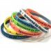 Deobssed color filled Silicone Mini Wristband 1/4" W x 8" L