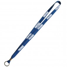 Polyester Lanyard With O-ring 36" L x 3/5"  W  Polyester Lanyard With O-ring 36" L x 3/5"  W