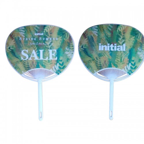 Full Color Imprinted PP Plastic Ads Fan