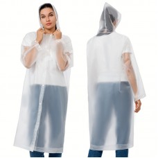 EVA Button Poncho Rain Coat 