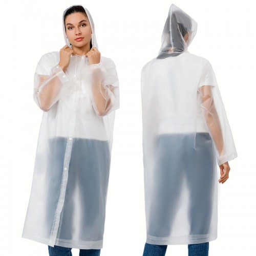 EVA Button Poncho Rain Coat