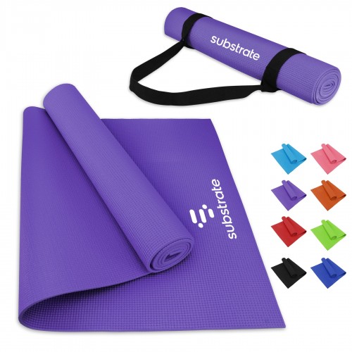 PVC Yoga Mat With Carrying Strap