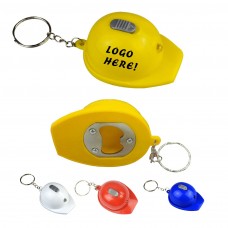 LED Helmet Shape Bottle Opener W/Keycahin 