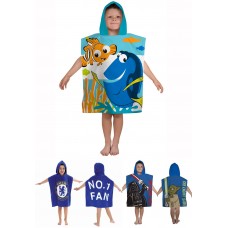 Kids Hooded Cotton Beach Towel 