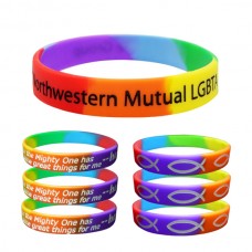 1/2" Segmented Rainbow Bracelet  1/2" Segmented Rainbow Bracelet
