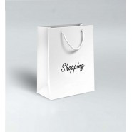 White Cardboard Paper Bag With Handle