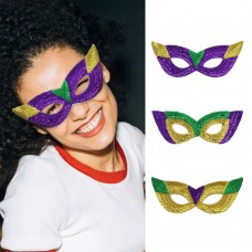 Mardi Gras Eyeglasses, Glitter Frames (Non-Light Up) 
