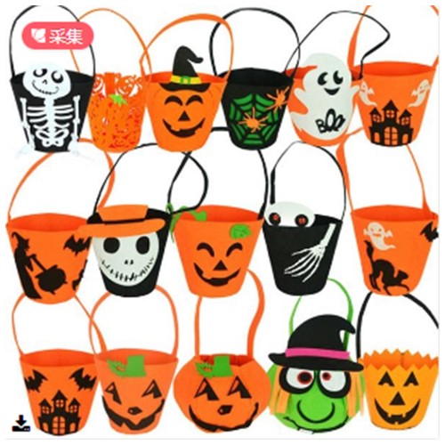 Halloween Candy Buckets with Handle