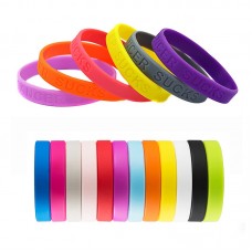 Deboss Silicone Bracelet/Wristband  Deboss Silicone Bracelet/Wristband
