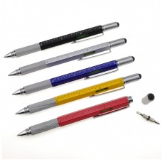 6 In 1 Metal Stylus Ballpoint Pen 
