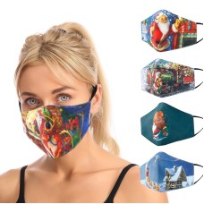 Face Mask 2-Ply Fabric with Filter Pocket Christmas 