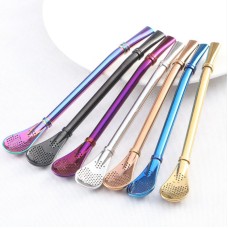 Stainless Steel Straws Spoon 