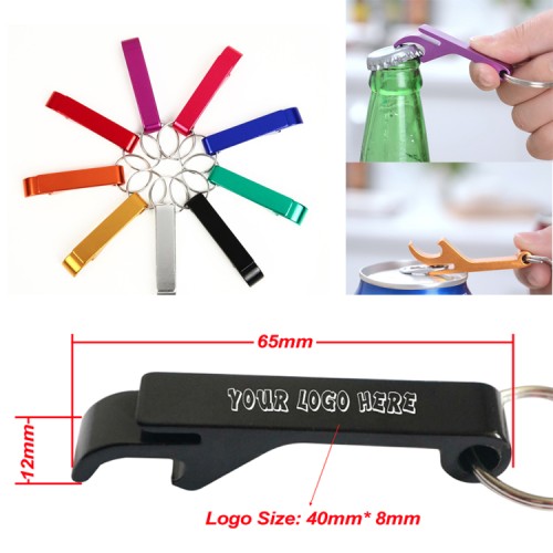 2 in 1 Mini Bottle/Can Opener with Keyring