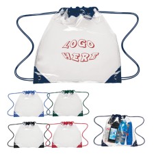 PVC Clear Drawstring Backpack 