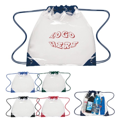 PVC Clear Drawstring Backpack